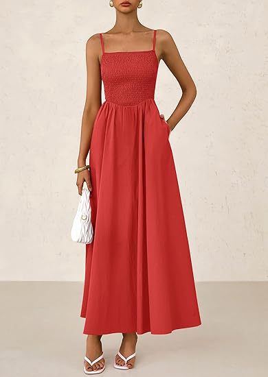 Strap Maxi Dress with Pockets