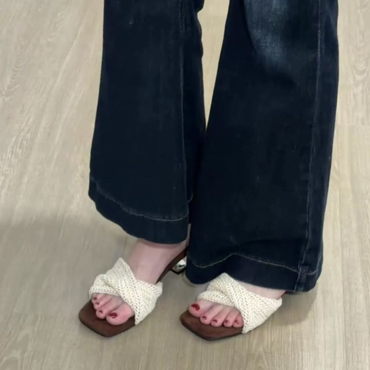 Woven Twisted Band Resort Style Sandals