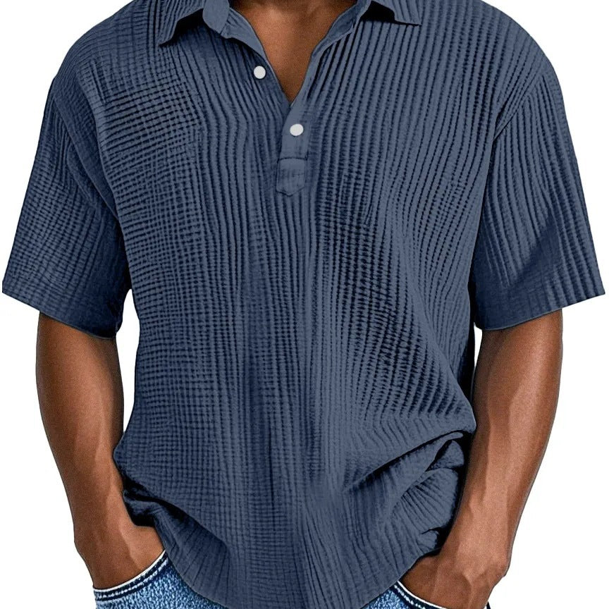 Textured Collared Shirt