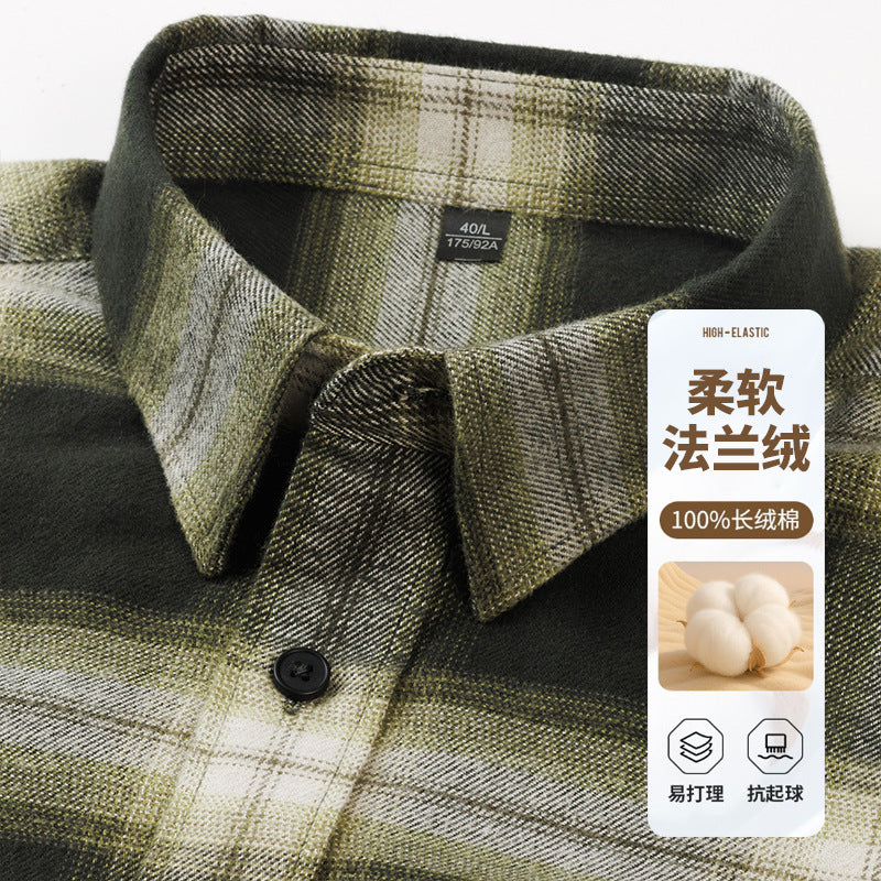 Men's Flannel Plaid Shirt