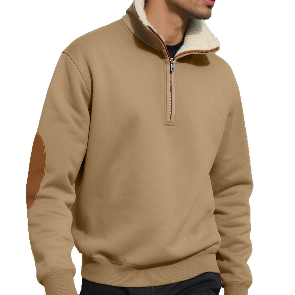 Men’s Fleece-Lined Quarter-Zip Pullover