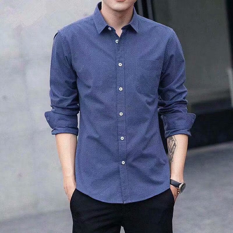 Men's Cotton Long-Sleeve Work Shirt