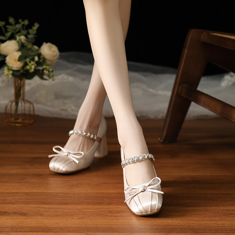 Rhinestone Mary Jane Heels