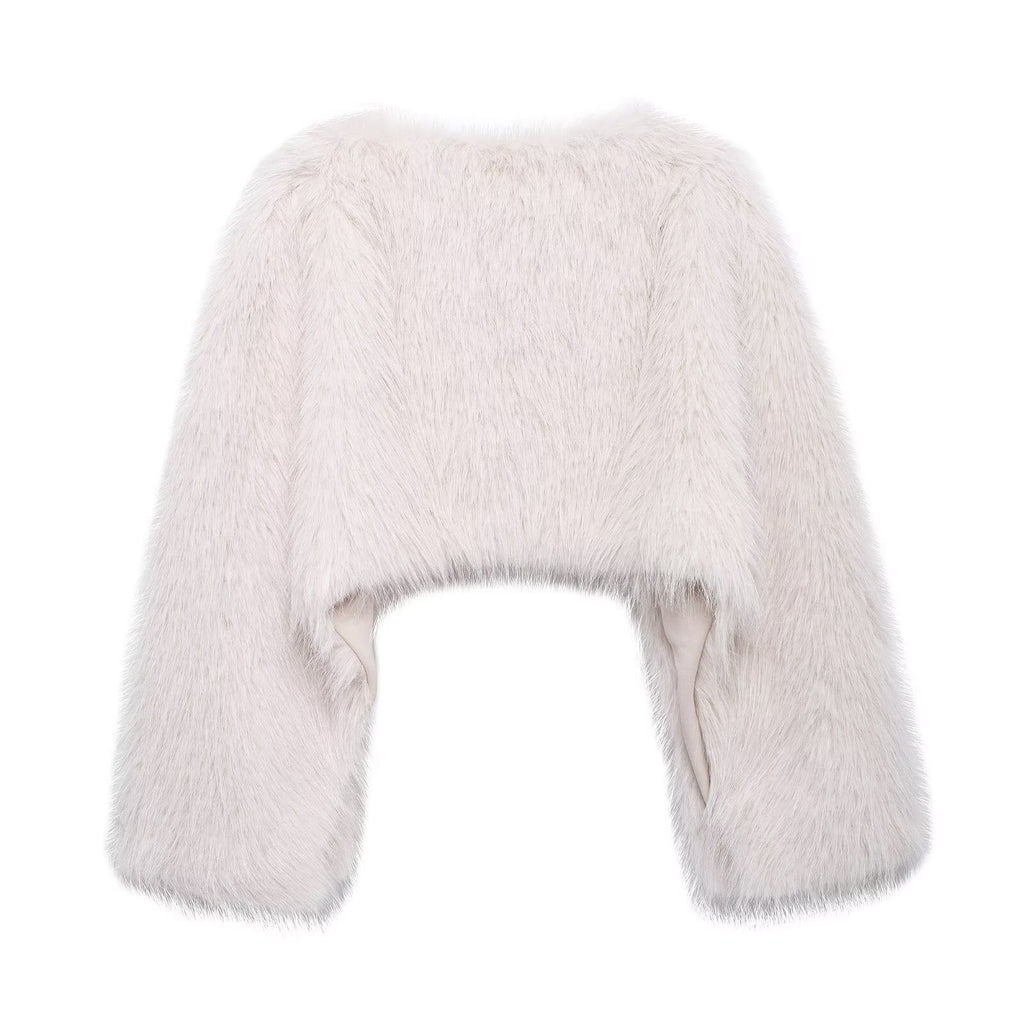 Women's Faux Fur Pullover Coat