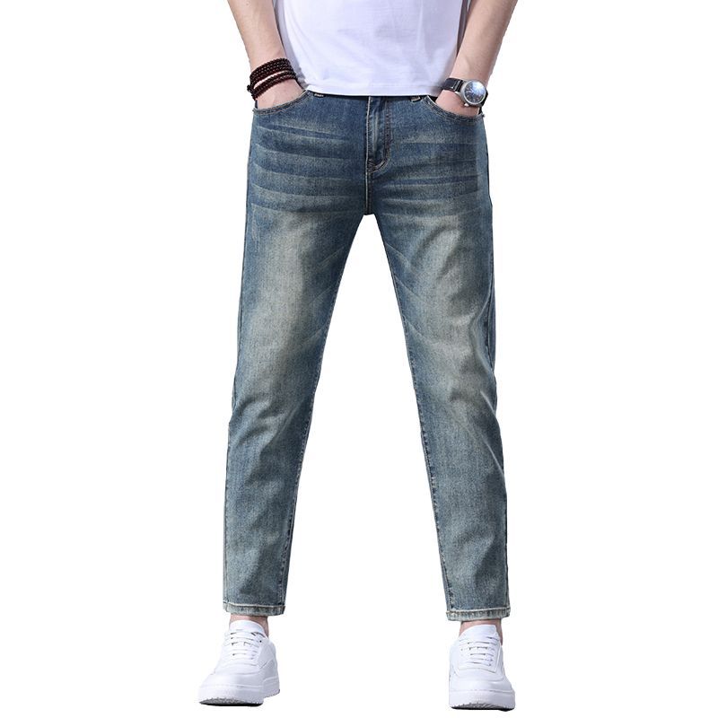 Stretch Straight-Leg Jeans