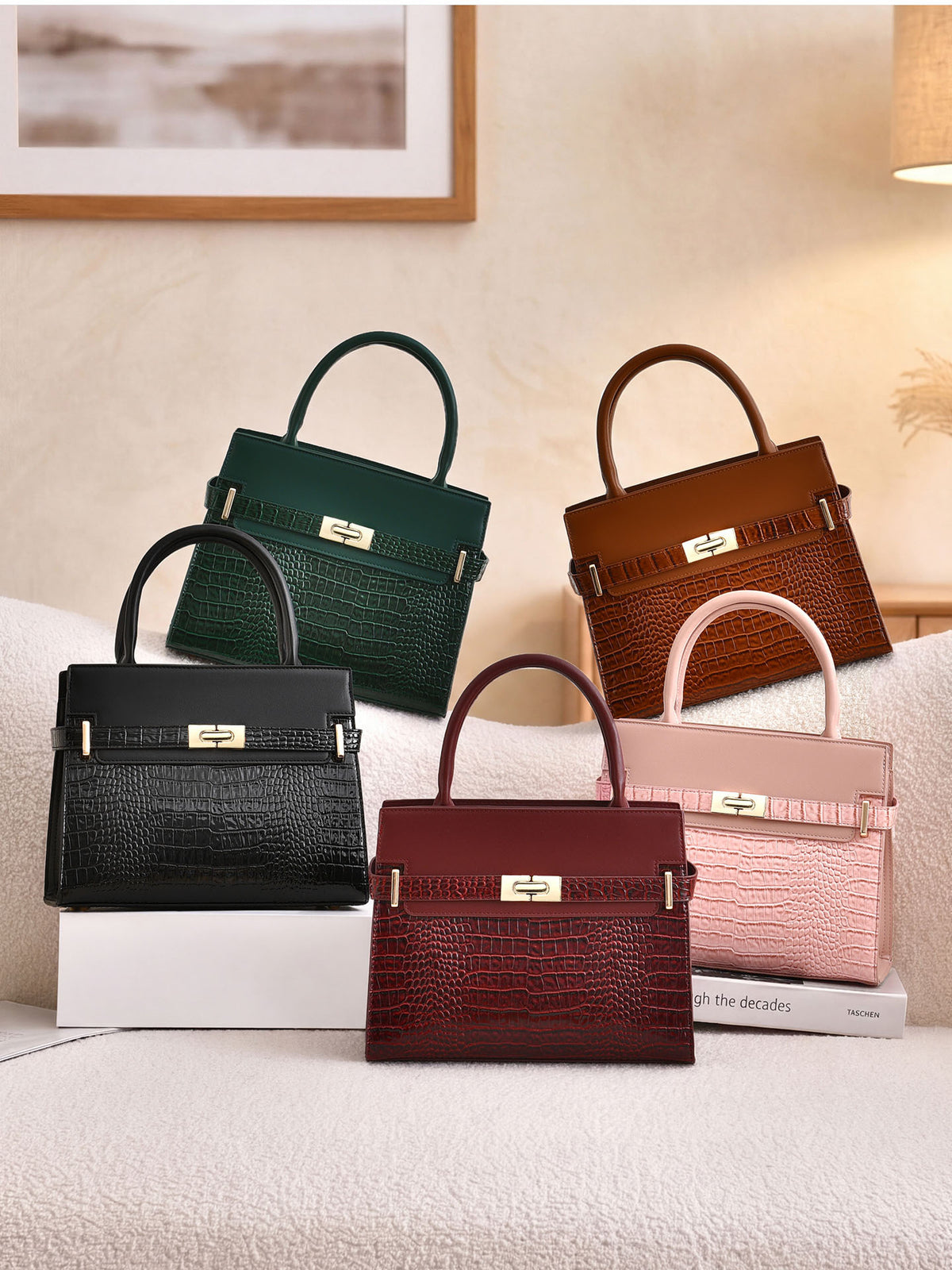 Crocodile-Texture  Handbag