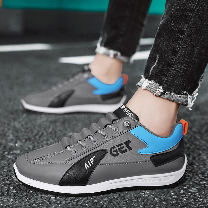 Men's fashion spring new trend casual sneakers outdoor platform platform strap-free one-legged slip-on shoes drop-off