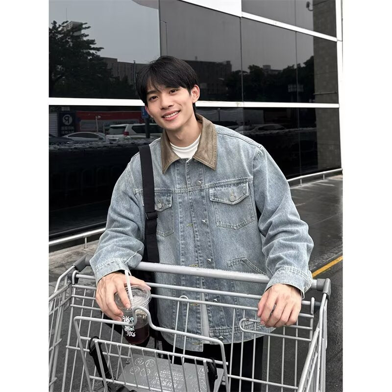 Vintage Distressed Denim Jacket