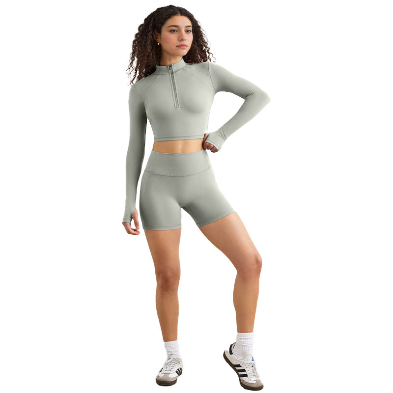 Seamless High-Waist Sport Shorts