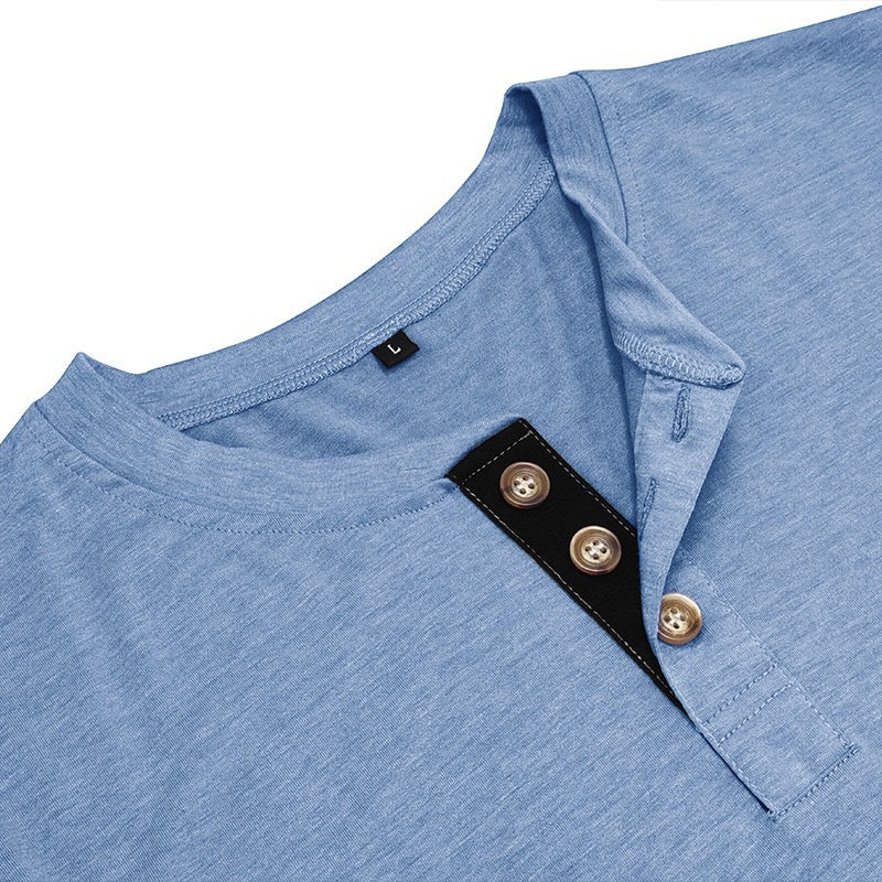 Men’s Slim-Fit Henley Tee