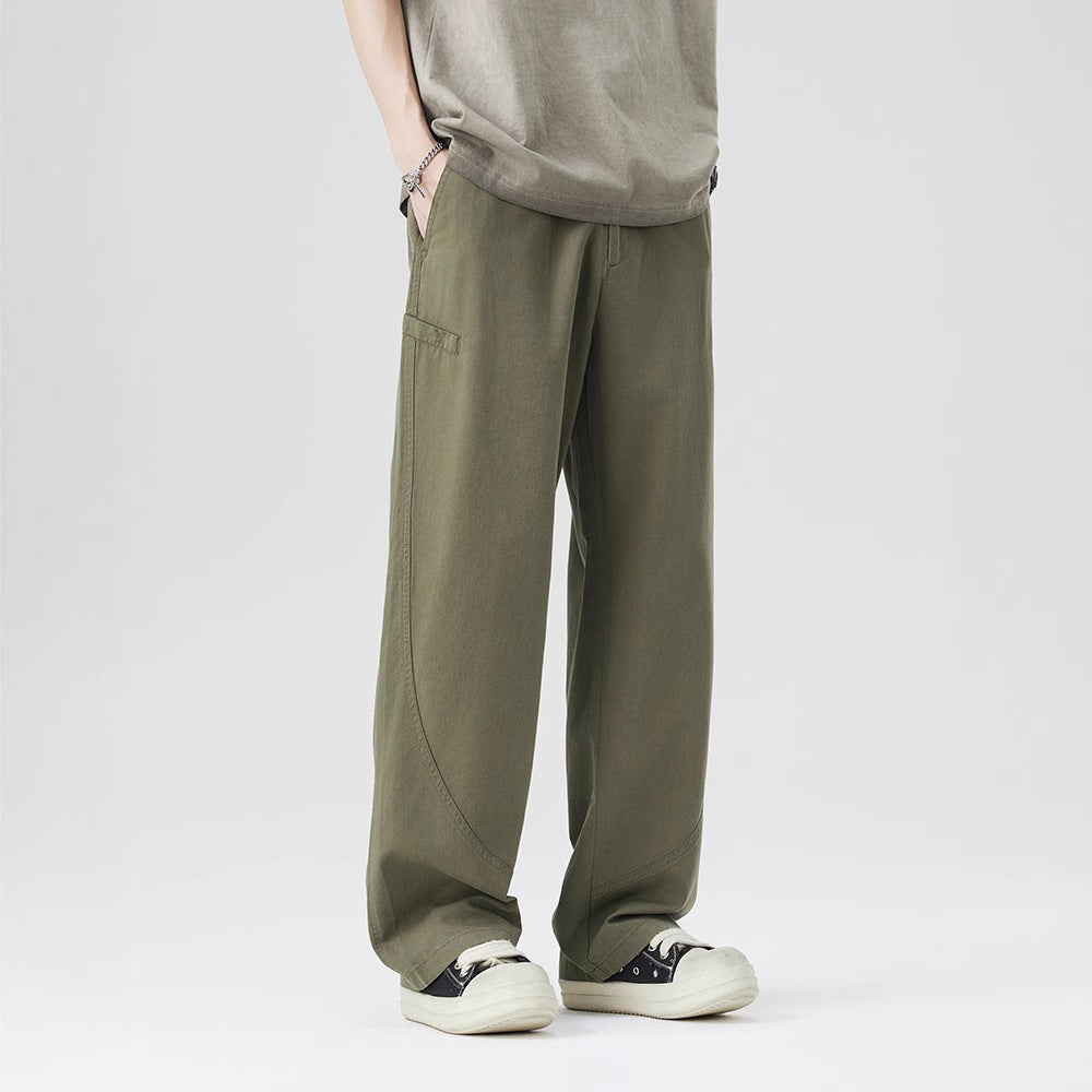 Wide-Leg Casual Trousers