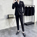 Slim-Fit Double-Breasted Modern Suit Set