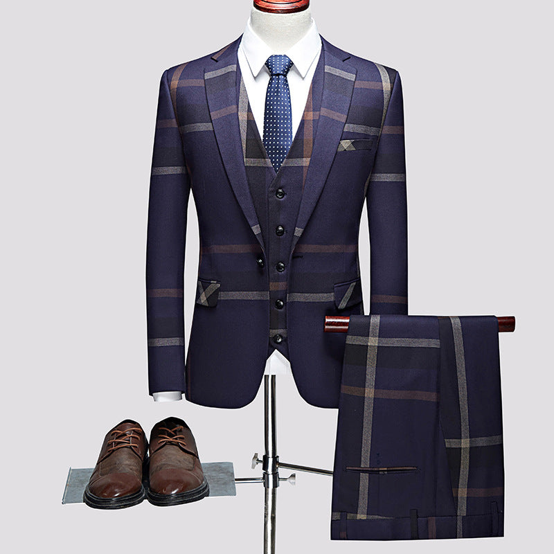 Groom's Studio Three-Piece Suit