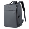 Dark gray [double compartment full airbag + trolley strap + side pockets]