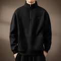 Half-Zip Stand Collar Sweatshirt