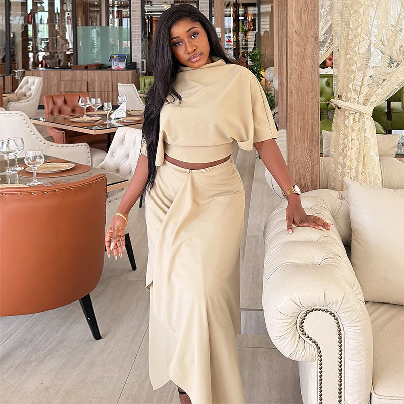 Shawl Top & Ruffle Skirt Set