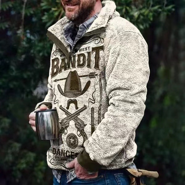 Southwestern Pattern Fleece Jacket