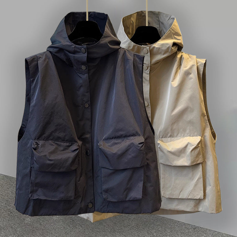 Technical Utility Hooded Vest