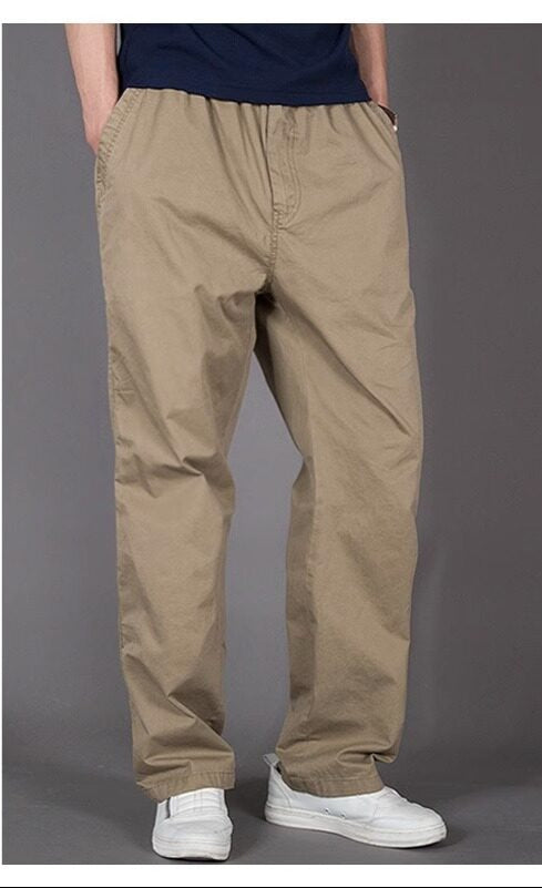 Loose Fit Straight Trousers
