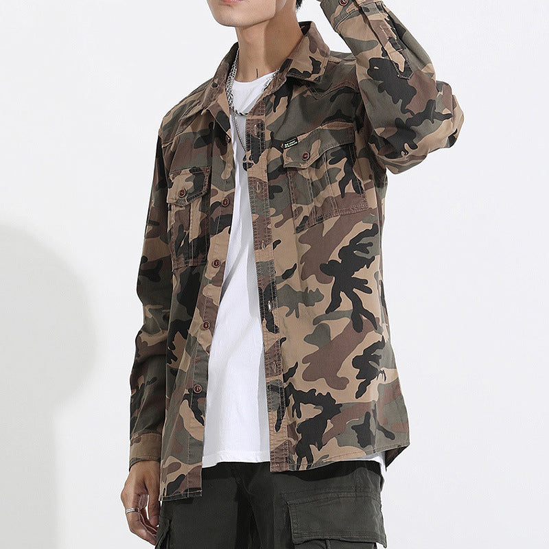 Men’s Oversized Camo Workwear Overshirt