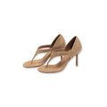 Suede Toe-Loop Sandals