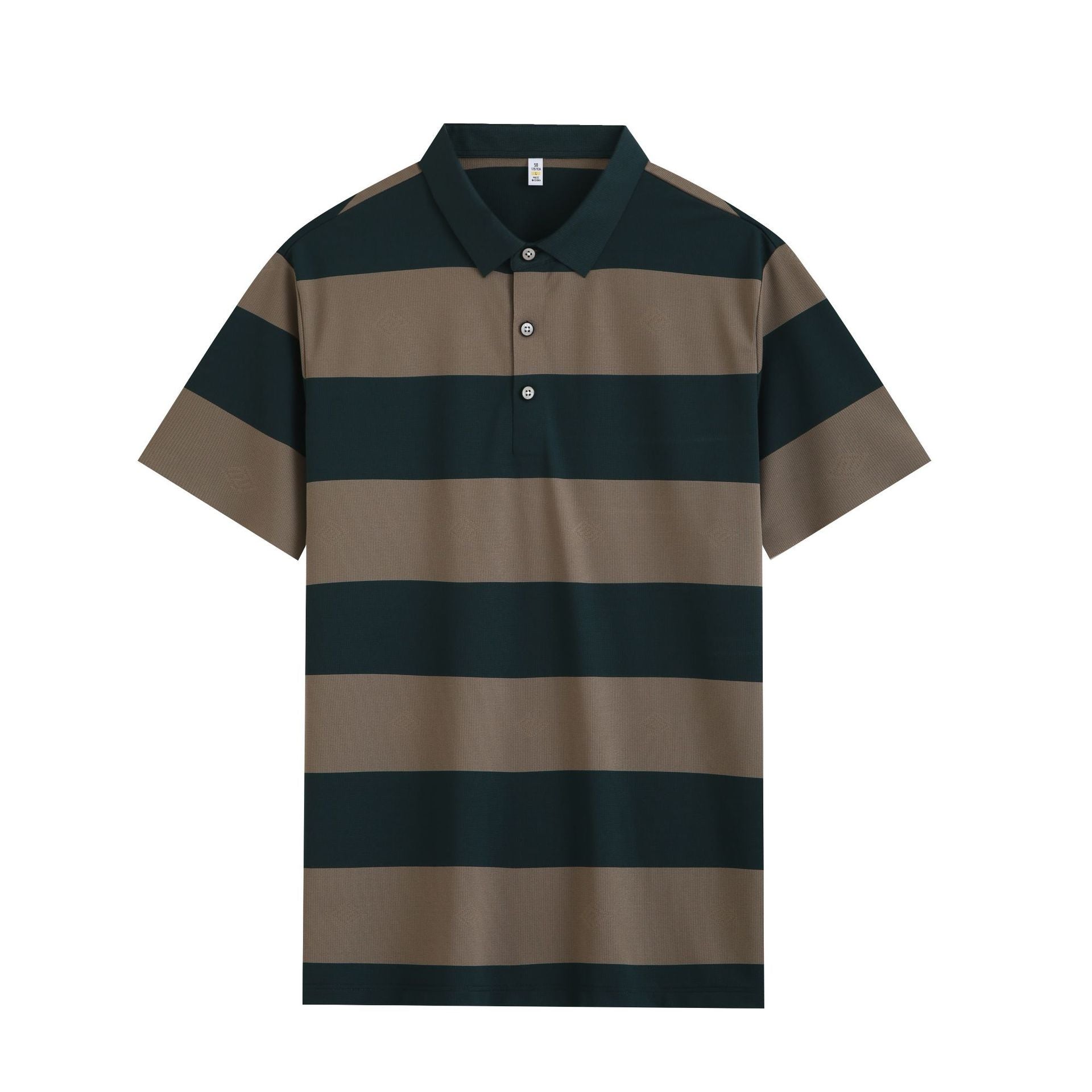 Textured Striped Polo