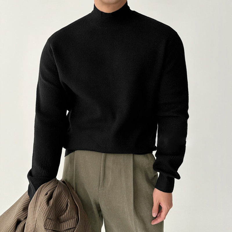 Men's Slim-Fit Mock Turtleneck Knit Sweater