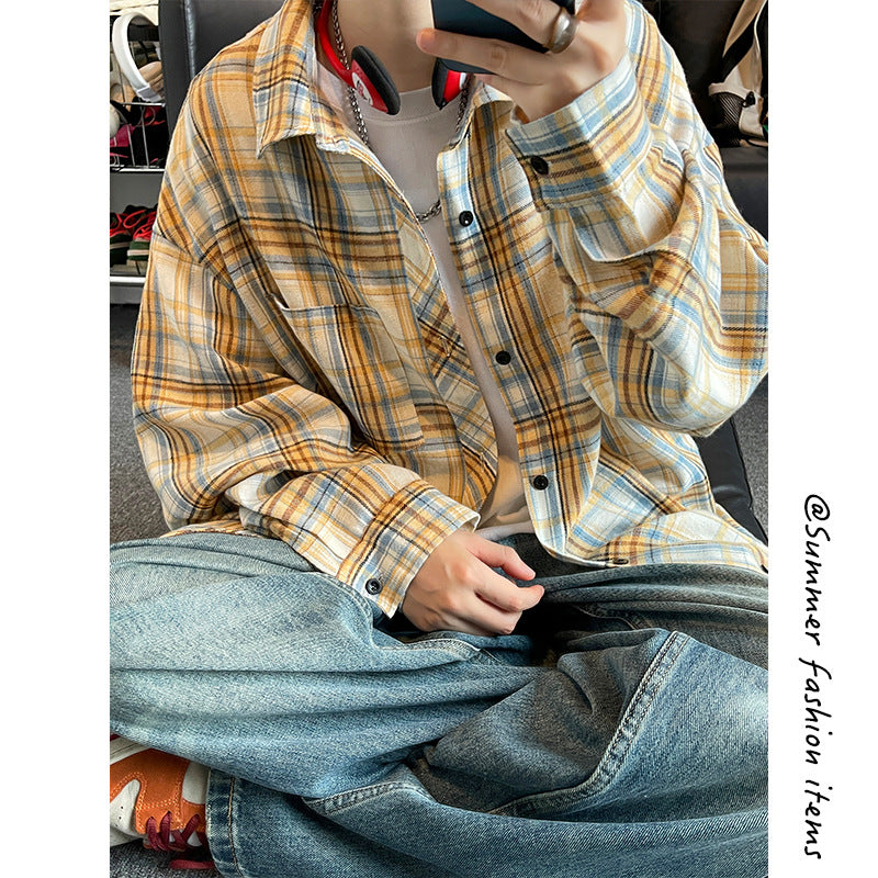 Oversized Retro Plaid Flannel