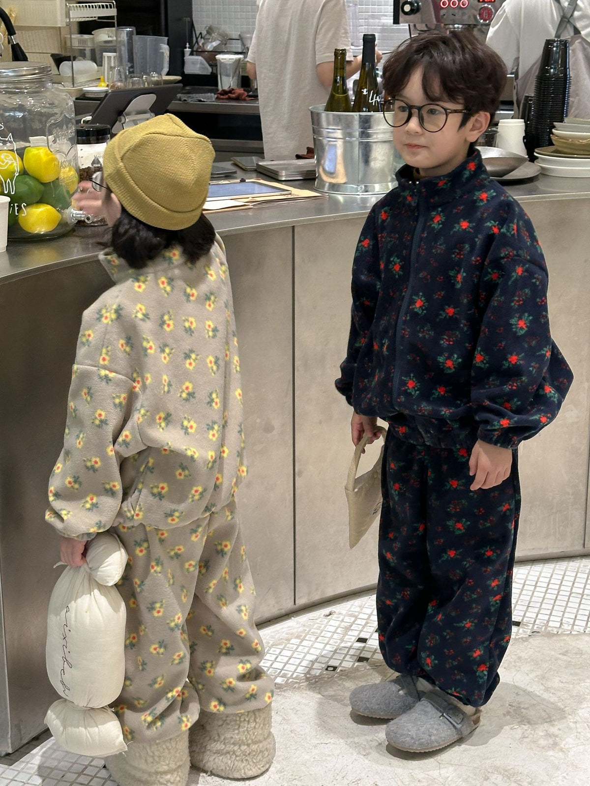 Kids' Printed Zip-Up Winter Set