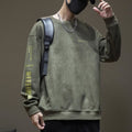 Suede Crewneck Sweatshirt