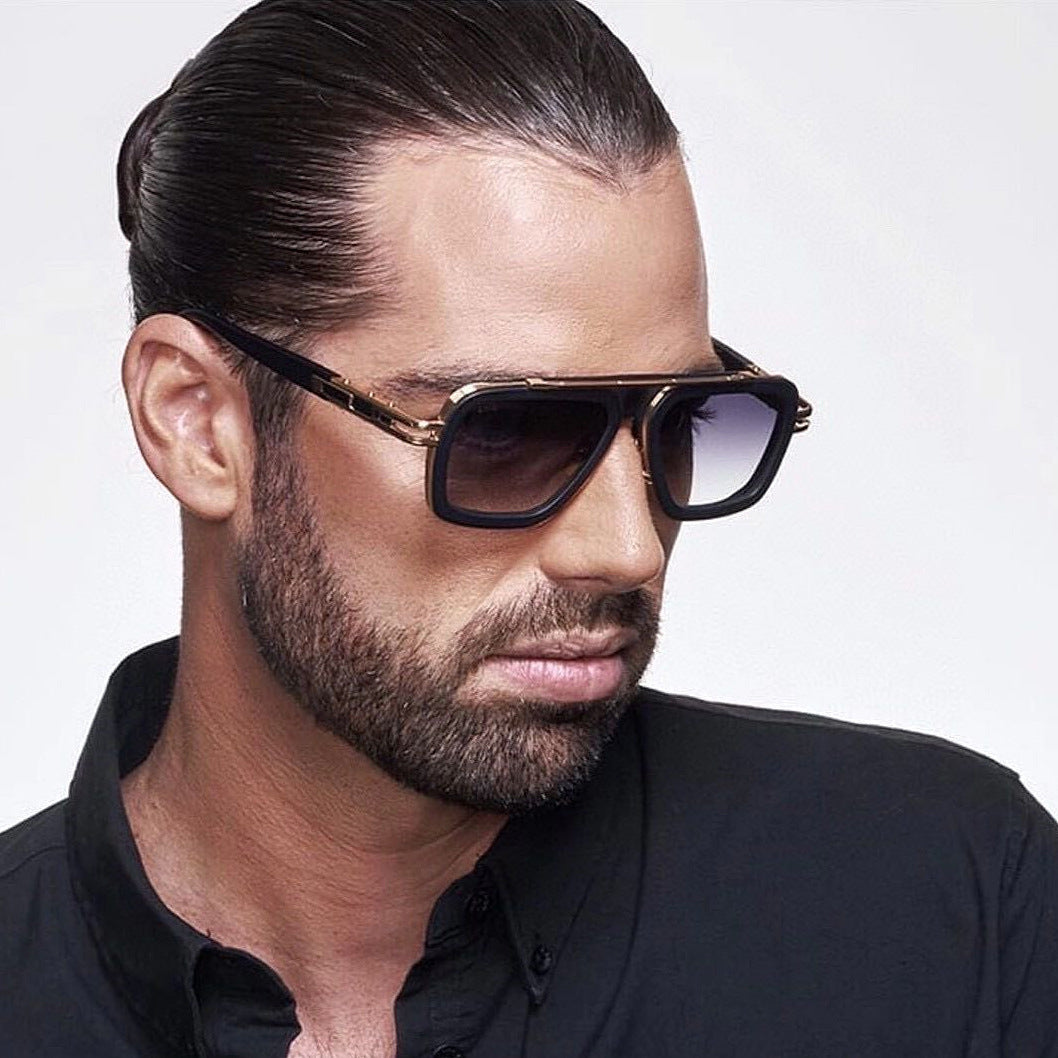 Vintage-inspired Square Frame Sunglasses