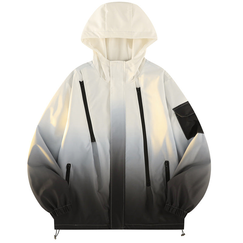 Gradient Zip-Up Jacket