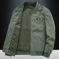 Men's loose plus size spring and autumn Jacket — XL / 2198 bean green