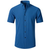 D3109 Peacock blue short sleeves