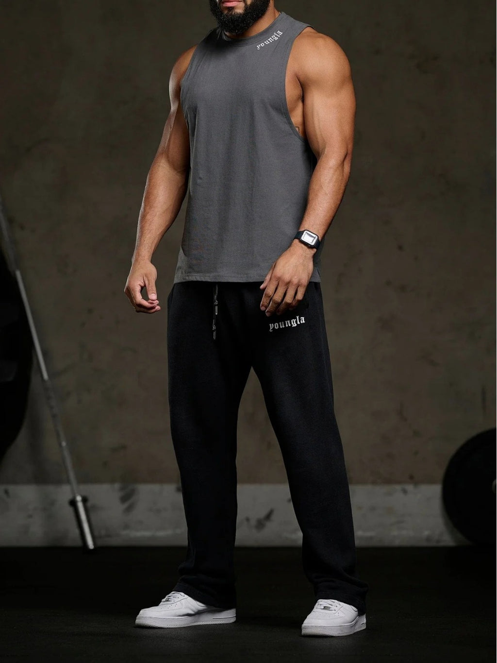 Straight-Leg Athletic Sweatpants