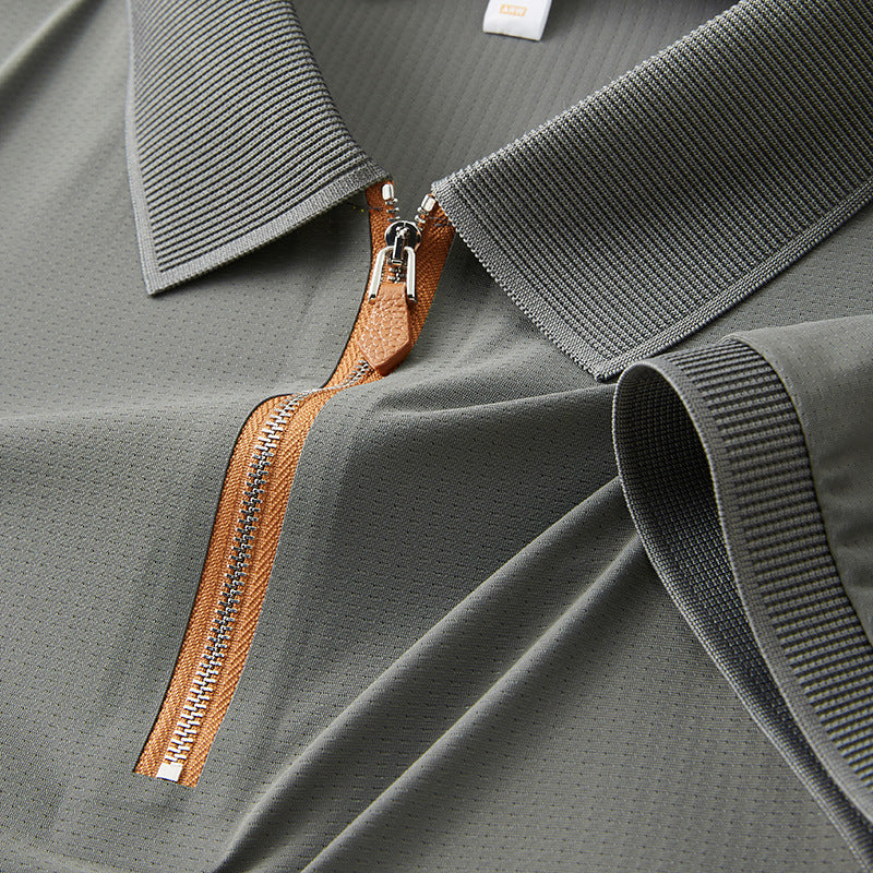 Premium Zipper Polo Shirt