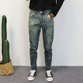 Distressed Lightning Graphic Slim-Fit jeans