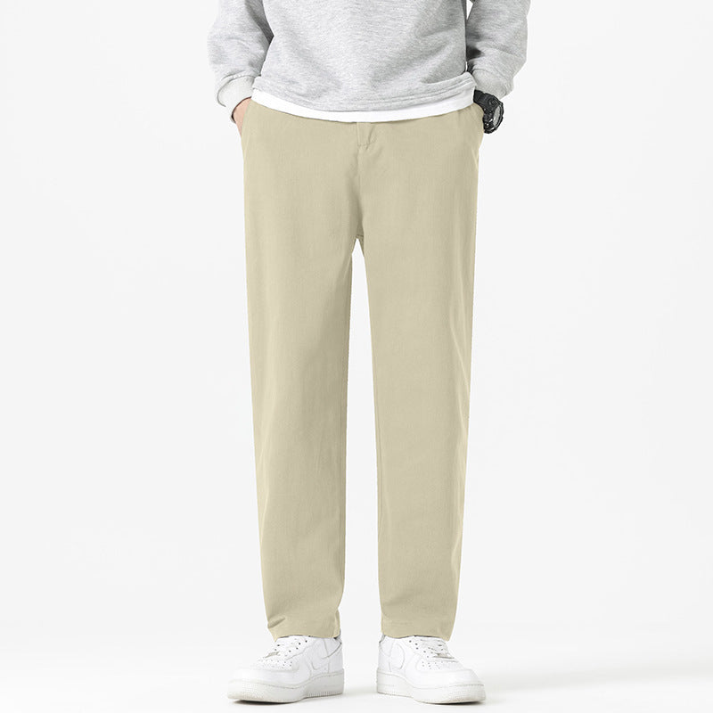 Straight-Fit Casual Trousers