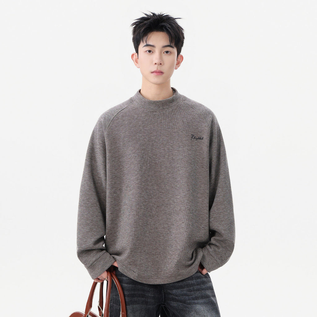Heavyweight Relaxed Mock-Neck Sweatshirt