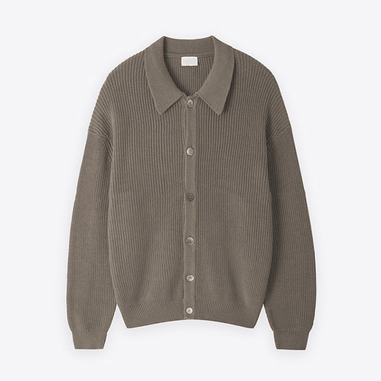 The Relaxed Retro Polo Cardigan