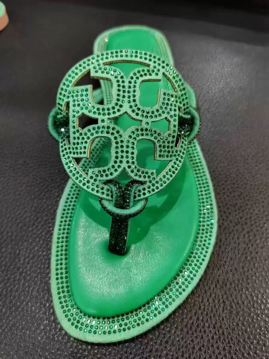 Rhinestone Thong Sandals