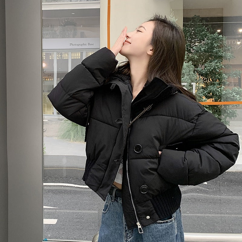 Lapel Puffer Jacket