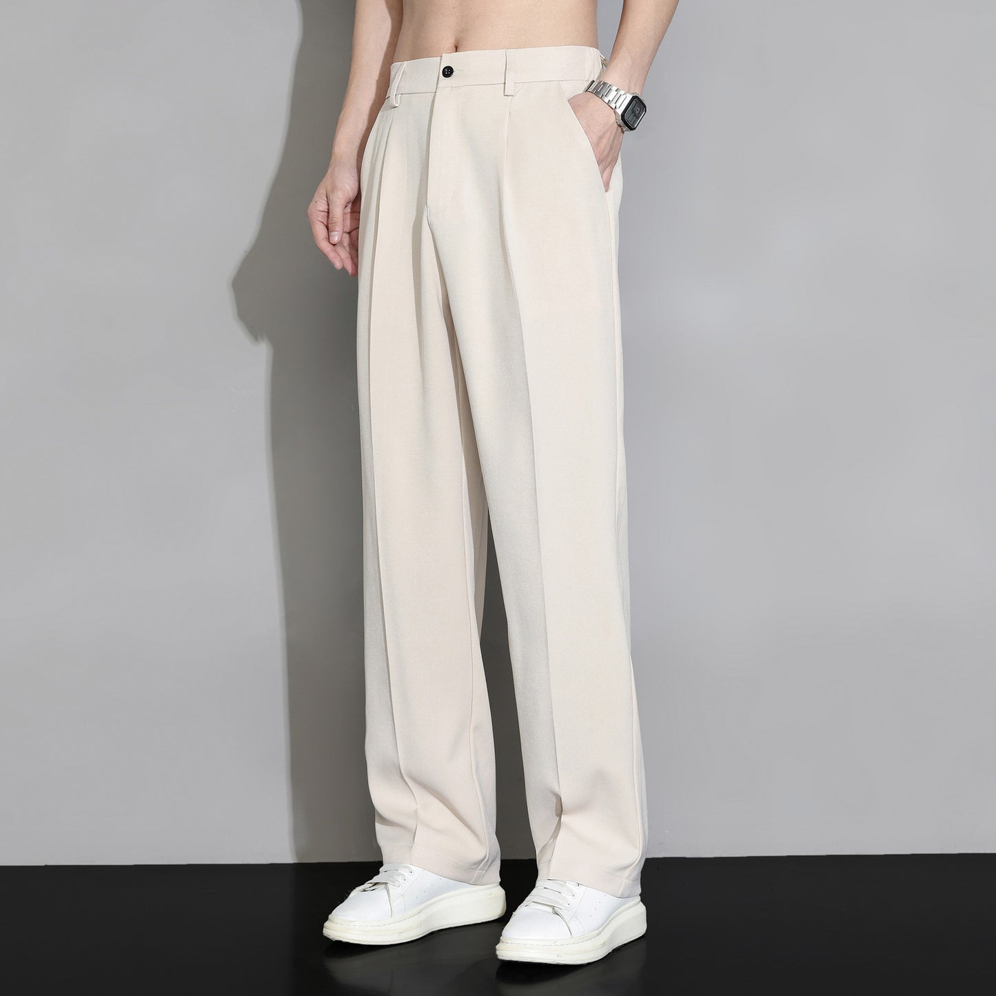 Drape Casual Suit Pants