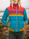 Lake blue + red