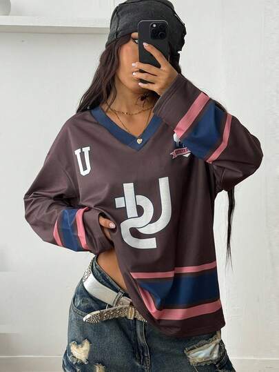 Varsity Heritage Oversized Top