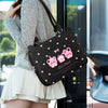 Black Pink Love Bear Rabbit Shoulder Bag[Waterproof and Shockproof-Skin-friendly Hand]