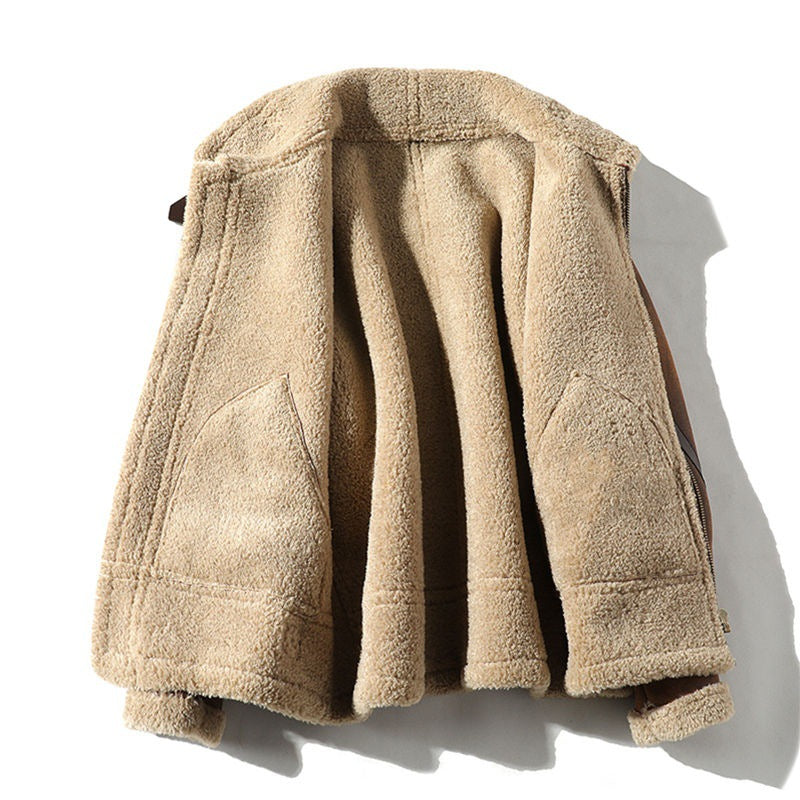 Shearling Lined Aviator Jacket