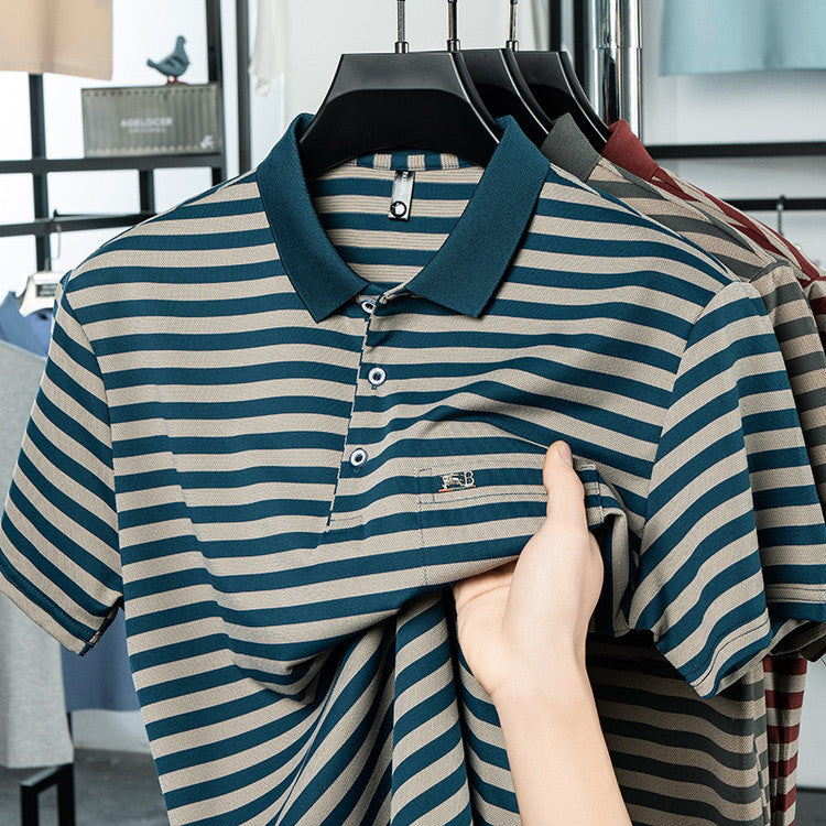 Men’s Striped Leisure Polo