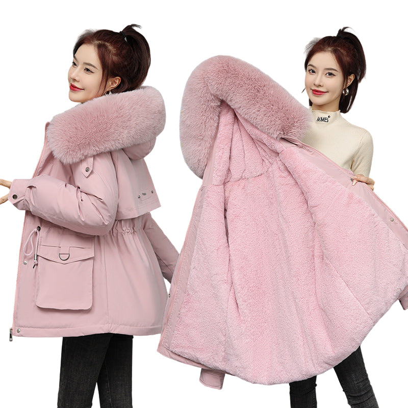 Winter Parka with Faux Fur Hood
