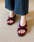 Knotted Wedge Sandals
